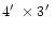 $4\hbox{$^\prime$ }\times 3\hbox{$^\prime$ }$