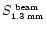 $S_{\mbox{\tiny 1.3~mm}}^{\mbox{\tiny ~beam}}$