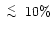 $\lower.5ex\hbox{$\; \buildrel < \over \sim \;$ }10\%$