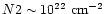 $N\h2 \sim 10^{22}~\mbox{$\mbox{cm}^{-2}$ }$