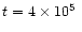 $t=4 \times 10^5\ $