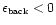 $\epsilon_{\mbox{\tiny back}} < 0$