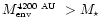 $\mbox{$M_{\mbox{\tiny env}}^{\mbox{\tiny 4200~AU}}$ }> \mbox{$M_\star$ }$