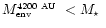 $\mbox{$M_{\mbox{\tiny env}}^{\mbox{\tiny 4200~AU}}$ }< \mbox{$M_\star$ }$