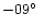 $-09\hbox{$^\circ$ }$