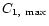 $C_{1,~{\rm max}}$