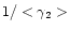 $1/ <\gamma _2>$