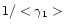 $1/ <\gamma _1> $