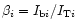 $\beta _i = I _{{\rm b} i} / I_{{\rm T} i} $