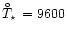 $\hbox{$T_{\star}\kern -8.3pt\raise 7.5pt\hbox{\tiny$\circ$ }$ }= 9600$