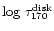 $\log\, \tau^{{\rm disk}}_{170}$