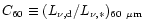 $ C_{60}\equiv (L_{\nu,{\rm d}}
/L_{\nu,*})_{60~\mu {\rm m}}$