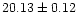 $20.13\pm0.12$