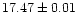 $17.47\pm0.01$