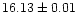 $16.13\pm0.01$