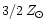 $3/2\, Z_{\odot}$