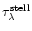$\tau_{\lambda}^{{\rm stell}}$