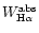$W^{\rm abs}_{{\rm H}\alpha}$