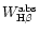 $W^{\rm abs}_{{\rm H}\beta}$