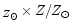 $_{Z_{\odot}} \times Z/Z_{\odot}$