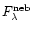 $F_{\lambda}^{\rm neb}$