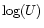 $\log(U)$