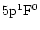 $5{\rm p}^1{\rm F}^0$