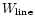 $W_{\rm line}$