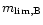 $m_{{\rm lim,B}}$