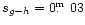 $s_{g-h} =
0\hbox{$.\!\!^{\rm m}$ }03$