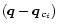 $(\vec q-\vec q_{c_i})$