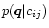 $p(\vec q\vert c_{ij})$