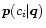 $\vec p(c_i\vert\vec q)$