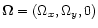 ${\vec \Omega} = (\Omega_x,\Omega_y,0)$