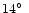 $14\hbox{$^\circ$ }$