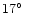 $17 \hbox{$^\circ$ }$