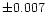 $\pm0.007$
