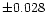 $\pm0.028$