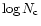 $\log N_{\rm c}$