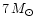 $7\,M_{\odot}$
