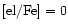 $[{\rm el/Fe}]=0$