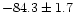$-84.3 \pm 1.7$