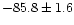 $-85.8\pm
1.6$
