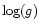 $\log(g)$