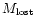 $M_{\rm lost}$