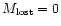 $M_{\rm lost} = 0$