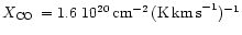 $\ifmmode{X_{\rm CO}}\else{$X_{\rm CO}$ }\fi\,=1.6~10^{20}\,{\rm cm^{-2} \,(K \i...
...inspace km\thinspace s}^{-1}}\else{\thinspace km\thinspace s$^{-1}$ }\fi)^{-1}}$