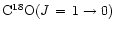 ${\rm C}^{18}{\rm O}(J\,=\,1\to 0)$