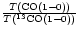 $\frac{T{\rm (CO}(1-0))}{T{\rm (^{13}CO}(1-0))}$