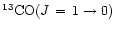 $^{13}{\rm CO}(J\,=\,1\to 0)$